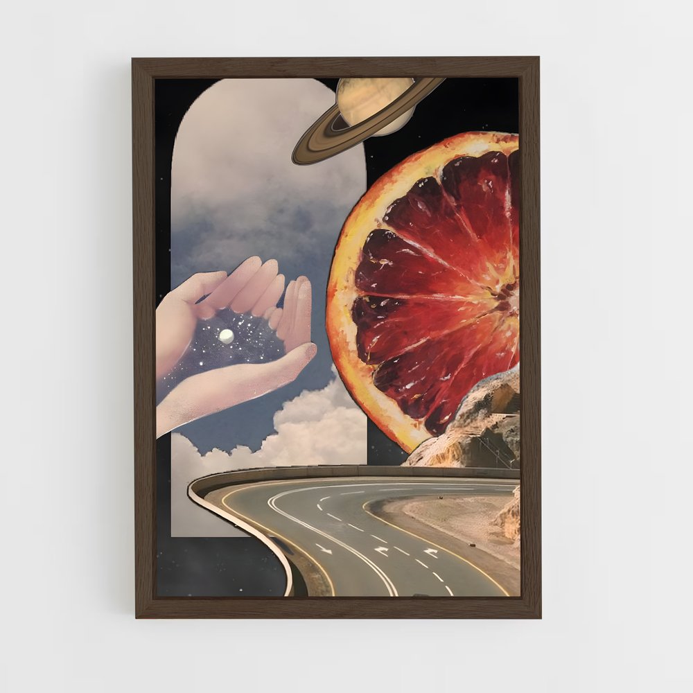 Poster La Route Fruitée – affiche Art spatial (vue 5)